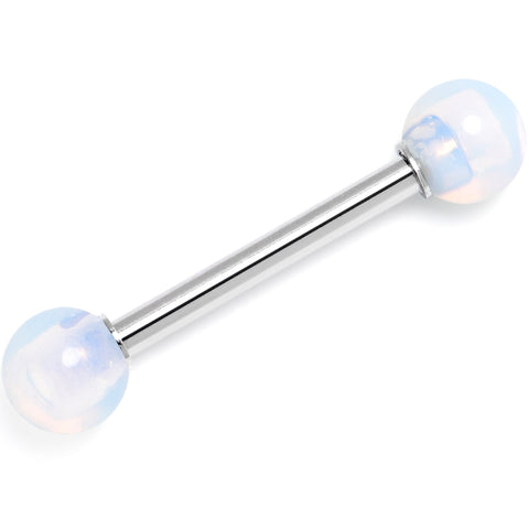 14G 5/8 Opalite Natural Stone Tongue Ring