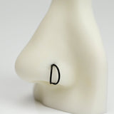 20G 5/16 Black Double Nose Hoop