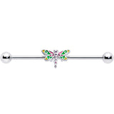 14G Dragonfly Colors Industrial Barbell 38mm