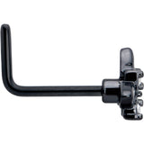 20G 7mm Clear CZ Gem Black Gothic Star L Shape Nose Ring