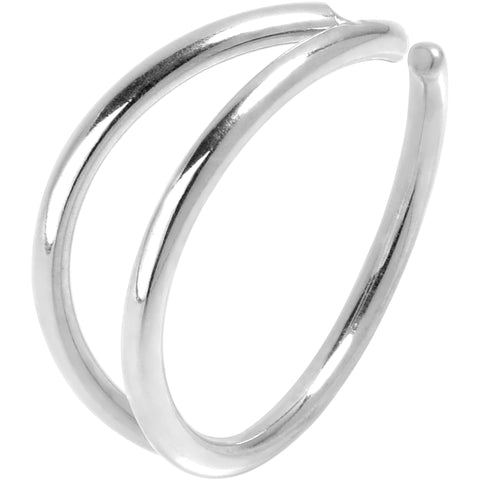 20G 5/16 Stainless Steel Double Nose Hoop
