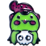 20G 5/6 Black Witch Frog Skull Halloween Nose Hoop