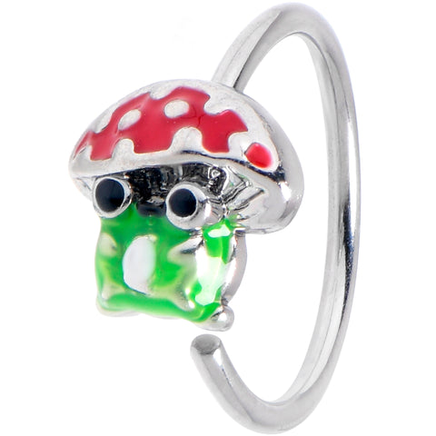 20G 5/16 Happy Mushroom Nose Hoop