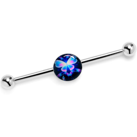 14G Futuristic Butterfly Industrial Barbell 38mm