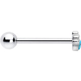 Blue Gem Little Cutie Bee Barbell Tongue Ring