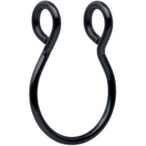 Black Stainless Steel Clip on Fake Septum Nose Hoop