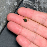 20G 5/16 Blue Gem Gold Tone Sweet Sea Turtle Nose Hoop