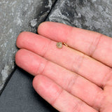 20G 7mm Vitrail Gem Gold Tone Blossom Bloom L Shape Nose Ring