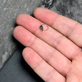 20G 5/16 Clear Gem Heavenly Heart Angel Wing Black Nose Hoop