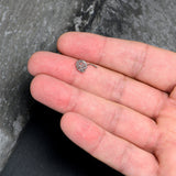 20G 7mm Clear Gem Lunar Dragonfly L Shape Nose Ring