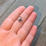 20G 5/16 Blue Gem Fancy Fab Butterfly Nose Hoop