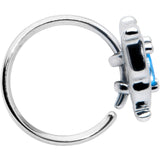 20G 5/16 Blue Gem Fancy Fab Butterfly Nose Hoop