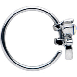 20G 5/16 Aurora CZ Gem Understated Dragonfly Nose Hoop