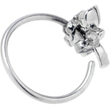 20G 5/16 Aurora CZ Gem Understated Dragonfly Nose Hoop