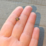 20G 7mm Clear CZ Gem Butterfly Love Bug L Shape Nose Ring