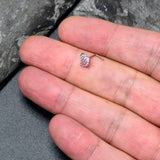 20G 7mm Clear Gem Heavenly Heart Angel Wing Pink L Shape Nose Ring