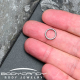 14G 9mm 316L Surgical Steel Precision Hinged Segment Hoop