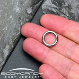 8G 1/2 316L Surgical Steel Precision Hinged Segment Hoop