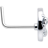 20G 7mm Clear CZ Gem Rabbit On The Moon Blue L Shape Nose Ring