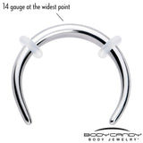 14G 3/8 Pincher Crescent Taper