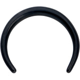 14G 3/8 Black Pincher Crescent Taper