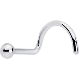 20G 1/4 ASTM F-136 Titanium Left Side Ball End Nose Screw