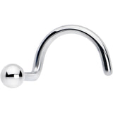 20G 1/4 ASTM F-136 Titanium Left Side Ball End Nose Screw