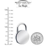 8G Round Padlock Ear Weight Set