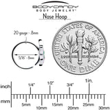 20G 5/16 Profile Butterfly Nose Hoop