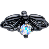 20G 7mm Aurora Gem Black Beauty Bug L Shape Nose Ring
