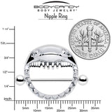 14G 9/16 Shark Bite Nipple Shield Set