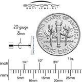 Blue CZ Celestial Butterfly Flat Back Stud Earrings - 3 Pairs