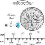 Blue Star CZ Flat Back Stud Earrings - 3 Pairs