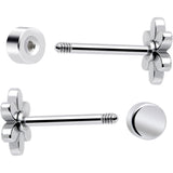 20G Pink Aurora Gem Star Heart Flower Flatback Earring Set of 6