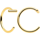 20G Bar Implant Grade Titanium Open Hoop Earrings