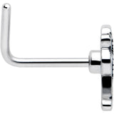 20G 7mm Two Tone Halloween Mummy L Shape Nose Ring