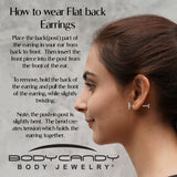 Cheery Sunflower Flat Back Earring Set of 2