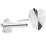 18G Titanium Flat Back Earring Threadless Reversible Heart
