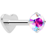 18G 5/16 CZ Implant Grade Titanium Reversible Threadless Flatback