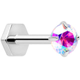 18G 5/16 CZ Implant Grade Titanium Reversible Threadless Flatback