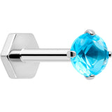 18G 5/16 CZ Implant Grade Titanium Reversible Threadless Flatback