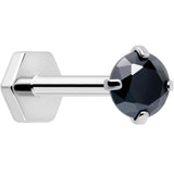 18G 5/16 CZ Implant Grade Titanium Reversible Threadless Flatback