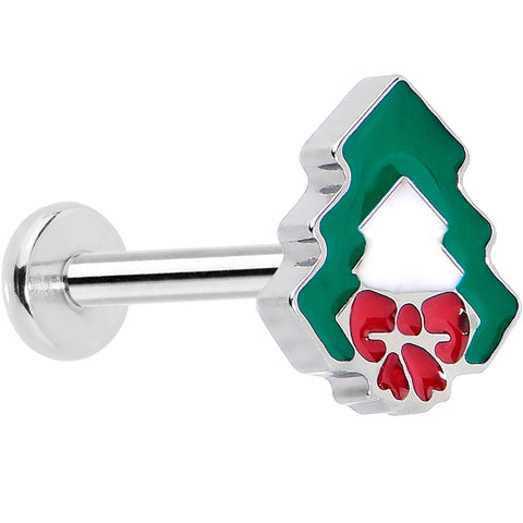 Christmas Flat Back Earring - Holiday Tree