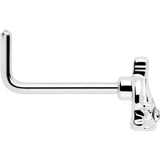 20G 7mm Clear Gem Champagne Dreams L Shape Nose Ring