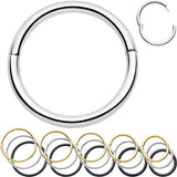 20G Implant Grade Titanium Half Closure Hinged Segment Ring