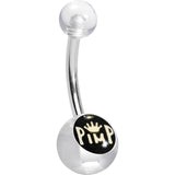 Clear Acrylic Pimp King Belly Ring