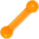 4G Sunshine Orange UV Acrylic Straight Barbell