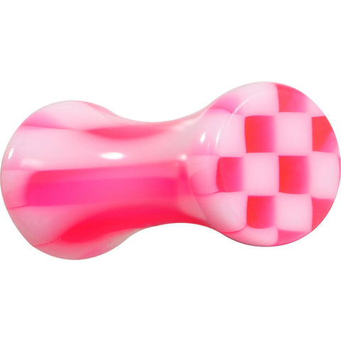 8G Pink and White Checkerboard Plug