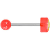 14G 5/8 Red Acrylic Giving the Middle Finger Tongue Ring