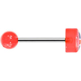 14G 5/8 Red Acrylic UK British Flag Tongue Ring